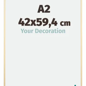 Bilderrahmen A2 - 42x59,4 cm - DIN A2 Gold - Aluminium - Kent