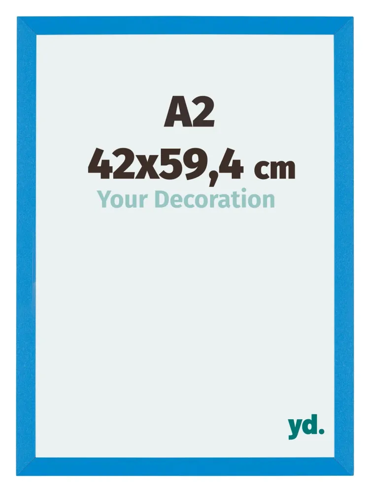 Bilderrahmen A2 - 42x59,4 cm - DIN A2 Hellblau - MDF - Mura