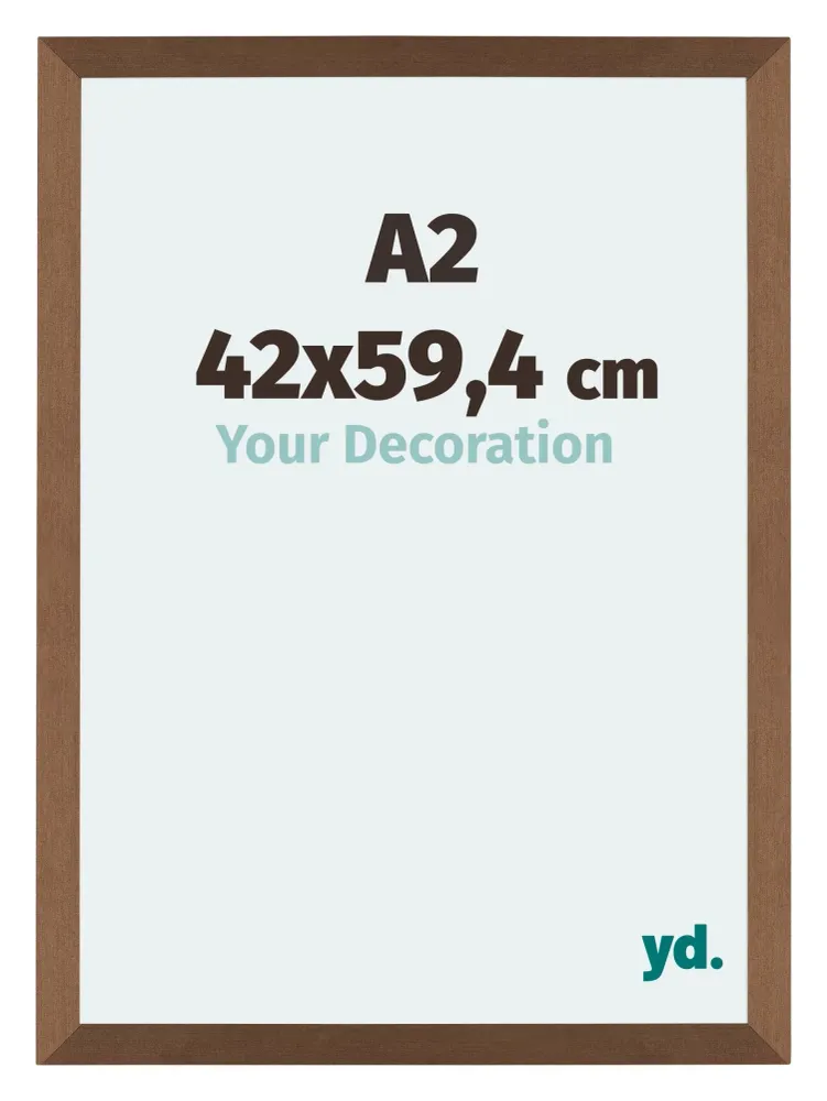 Bilderrahmen A2 - 42x59,4 cm - DIN A2 Kupfer Dekor - MDF - Mura