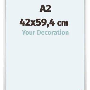 Bilderrahmen A2 - 42x59,4 cm - DIN A2 Silber - Aluminium - Aurora