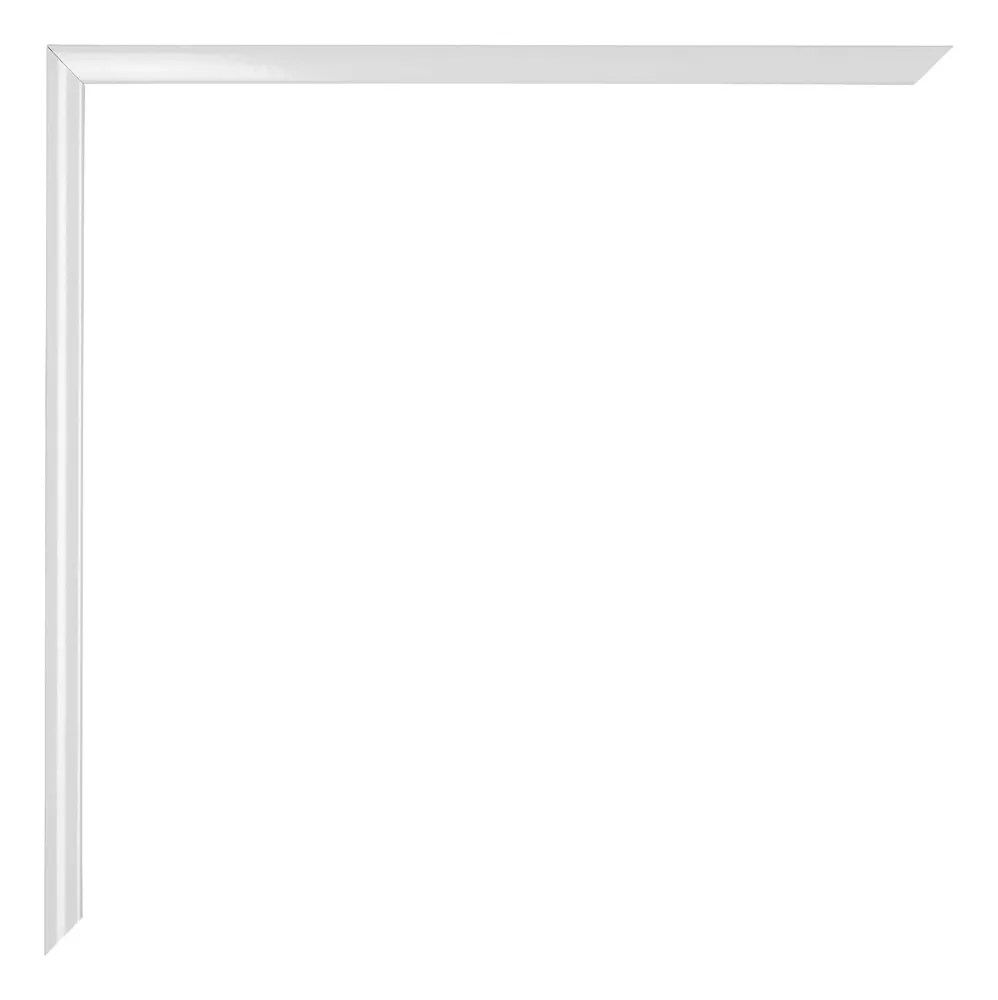 Bilderrahmen A2 - 42x59,4 cm - DIN A2 Weiss Hochglanz - Aluminium - Kent