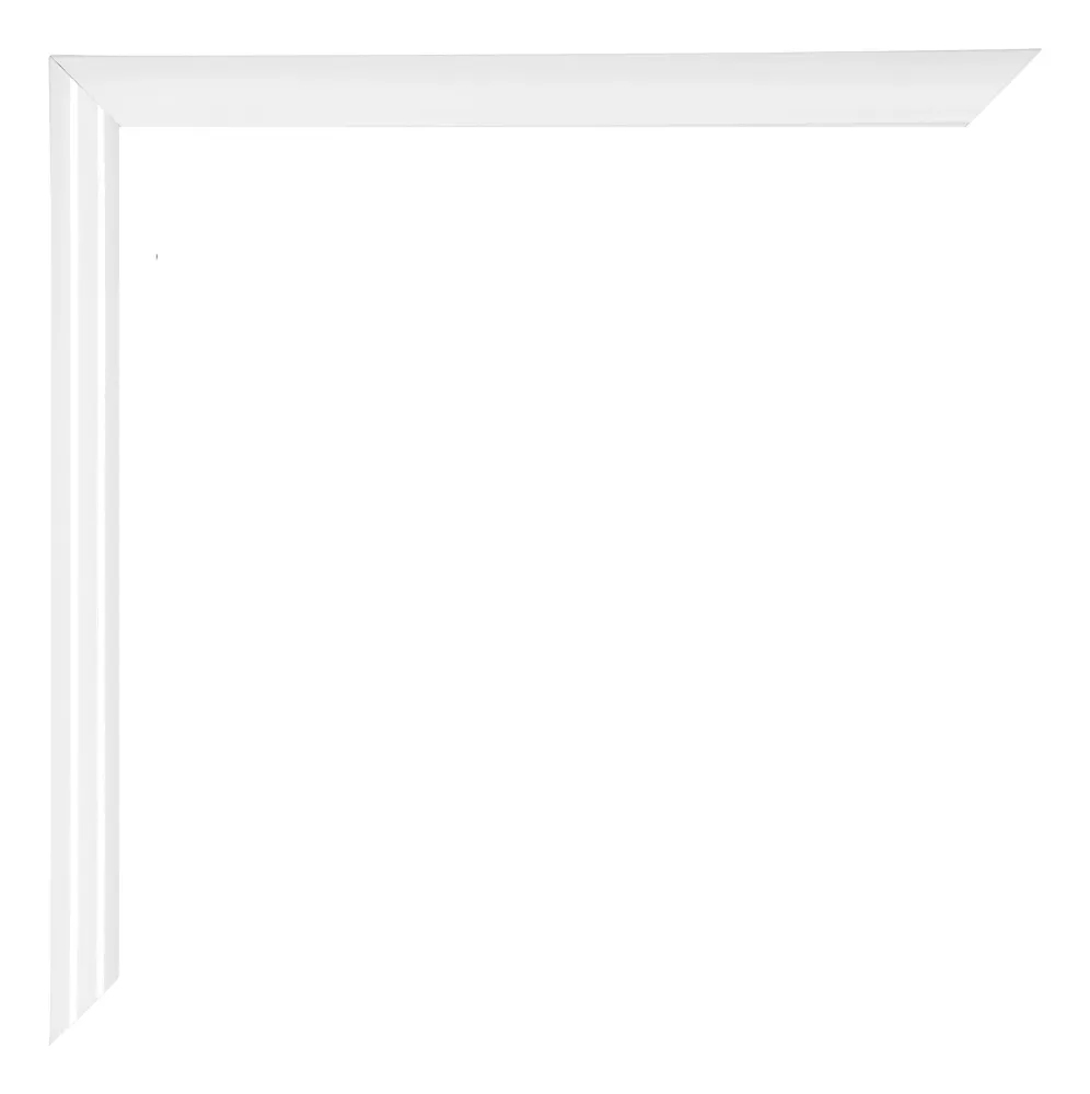 Bilderrahmen A2 - 42x59,4 cm - DIN A2 Weiss Hochglanz - Kunststoff - Bordeaux