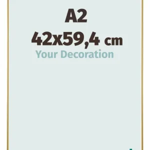 Bilderrahmen A2 - 42x59,4 cm - Gold - Kunststoff - Evry