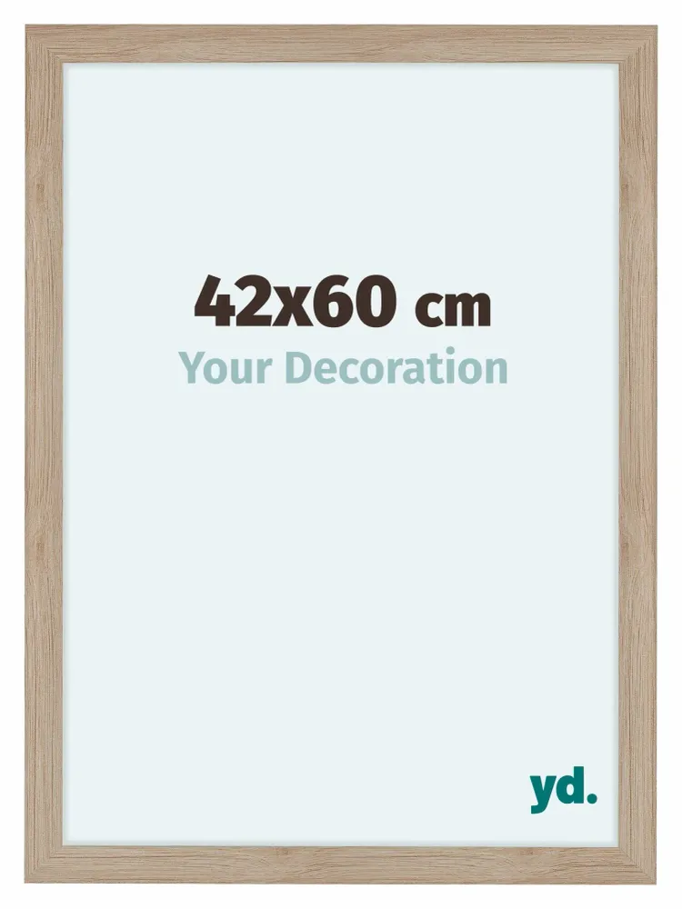 Bilderrahmen 42x60 cm - Eiche Hell - MDF - Como