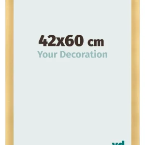 Bilderrahmen 42x60 cm - Gold Matt - MDF - Pisa