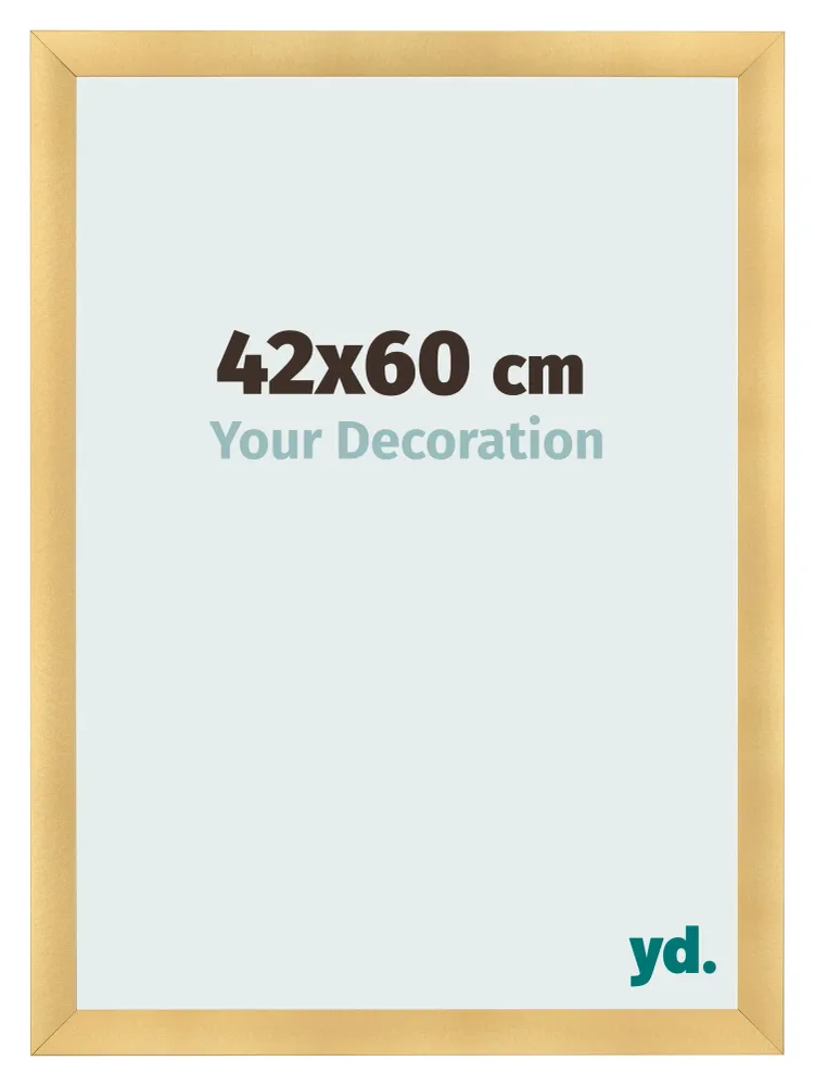 Bilderrahmen 42x60 cm - Gold Matt - MDF - Pisa