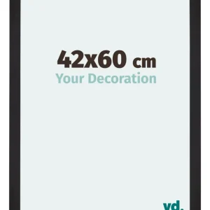 Bilderrahmen 42x60 cm - Schwarz Gemasert - MDF - Mura