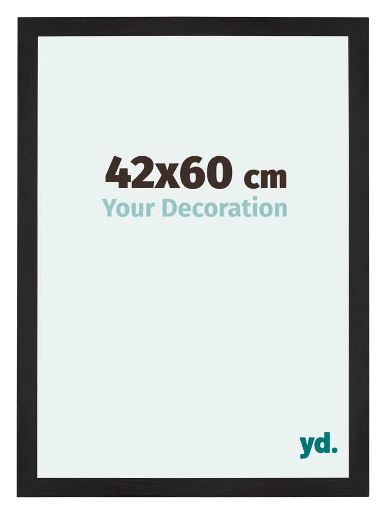 Bilderrahmen 42x60 cm - Schwarz Gemasert - MDF - Mura