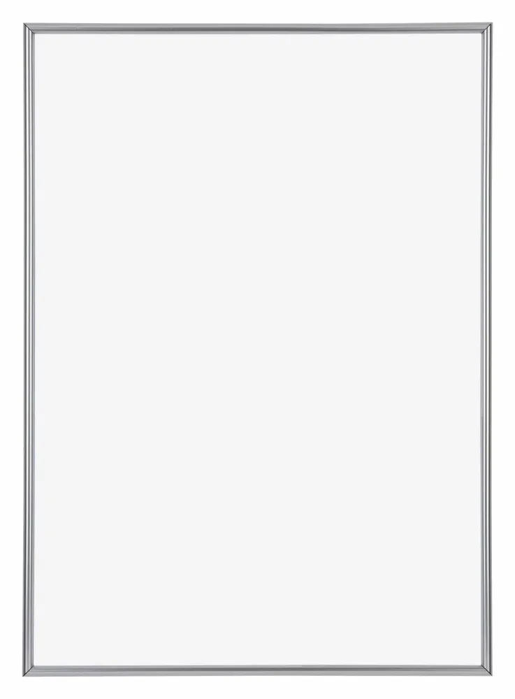 Bilderrahmen 42x60 cm - Silber Hochglanz - Kunststoff - Annecy