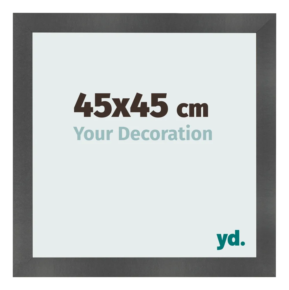 Bilderrahmen 45x45 cm - Schwarz Matt - MDF - Pisa