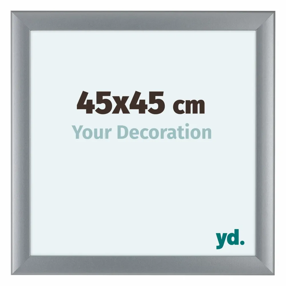 Bilderrahmen 45x45 cm - Silber Matt - MDF - Como