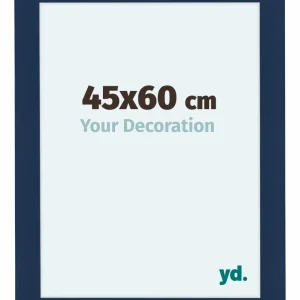 Bilderrahmen 45x60 cm - Dunkelblau Gewischt - MDF - Como