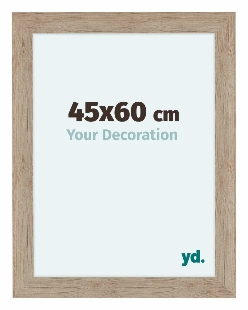 Bilderrahmen 45x60 cm - Eiche Hell - MDF - Como