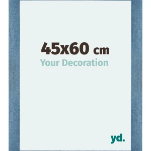 Bilderrahmen 45x60 cm - Hellblau Gewischt - MDF - Mura
