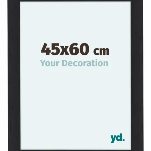Bilderrahmen 45x60 cm - Schwarz Gemasert - MDF - Como