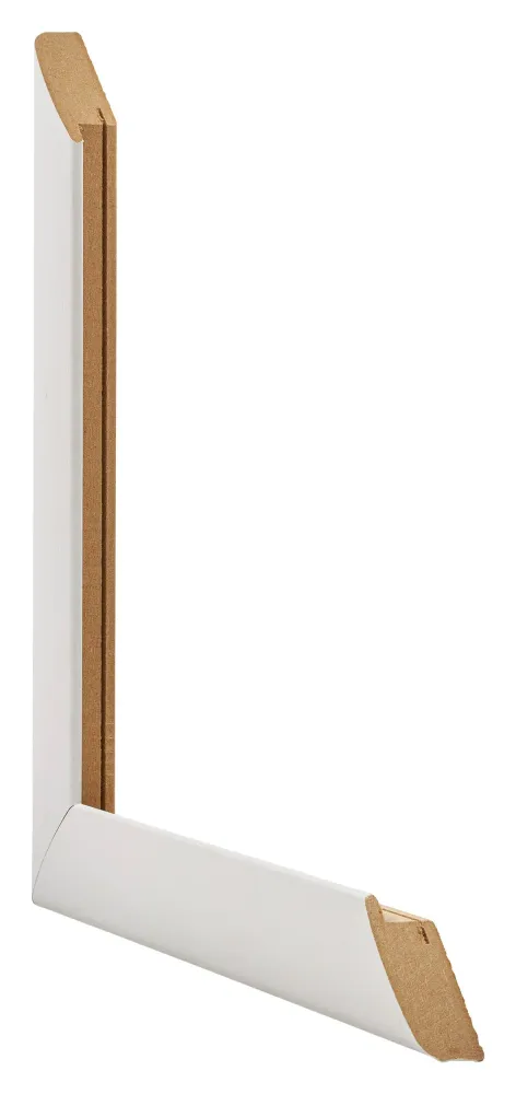 Bilderrahmen 45x60 cm - Weiß Gemasert - MDF - Como