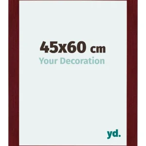 Bilderrahmen 45x60 cm - Weinrot Gewischt - MDF - Mura