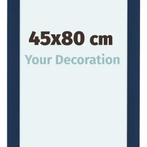 Bilderrahmen 45x80 cm - Dunkelblau Gewischt - MDF - Como