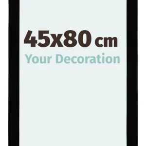 Bilderrahmen 45x80 cm - Schwarz Hochglanz - MDF - Mura