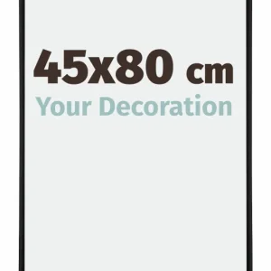 Bilderrahmen 45x80 cm - Schwarz Matt - Aluminium - Kent