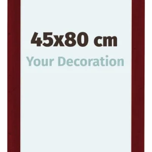 Bilderrahmen 45x80 cm - Weinrot Gewischt - MDF - Como