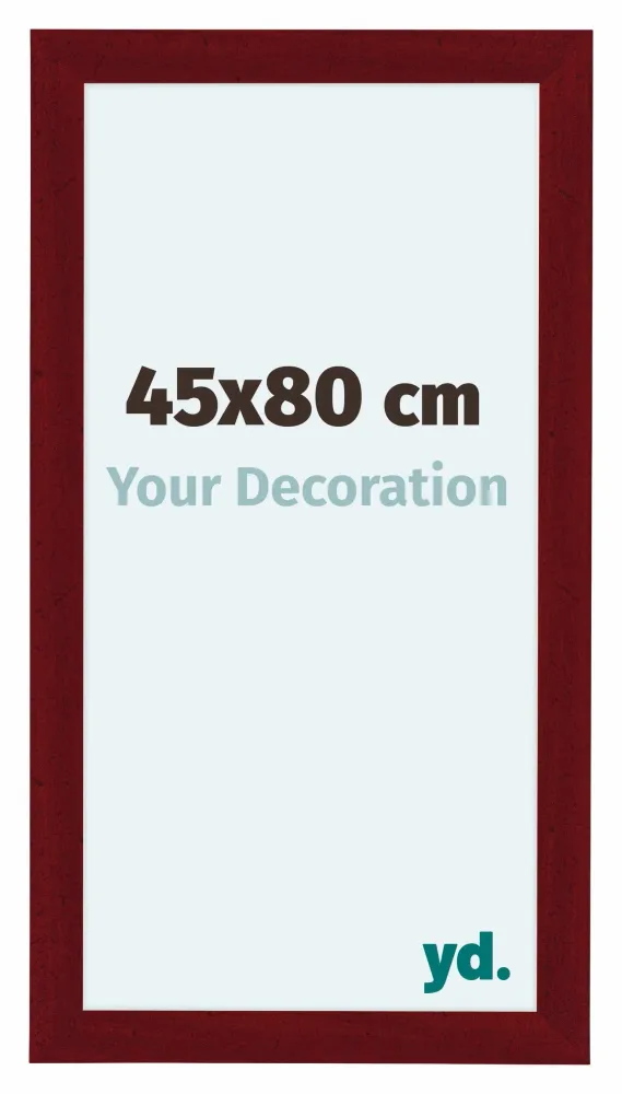 Bilderrahmen 45x80 cm - Weinrot Gewischt - MDF - Como