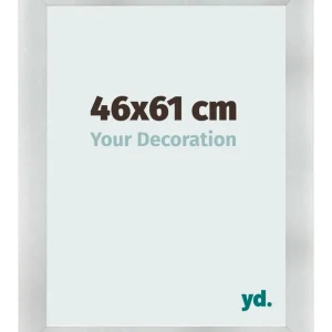Bilderrahmen 46x61 cm - Aluminium Gebürstet - MDF - Pisa