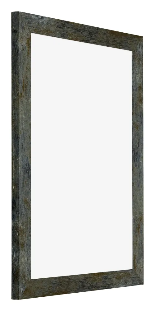 Bilderrahmen 46x61 cm - Blau Gold Meliert - MDF - Mura