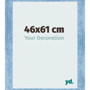 Bilderrahmen 46x61 cm - Hellblau Gewischt - MDF - Pisa
