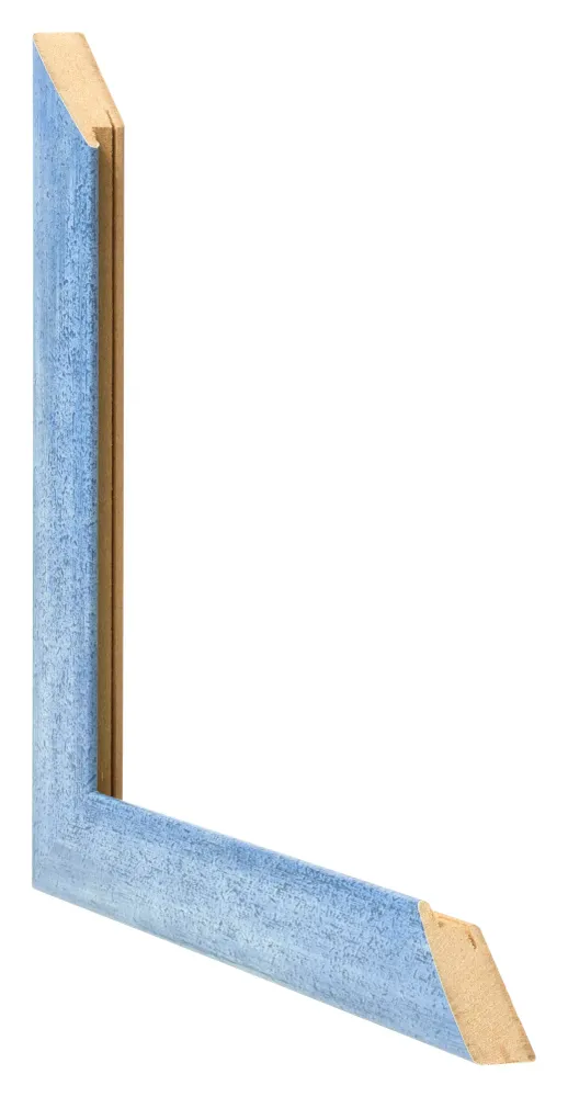 Bilderrahmen 46x61 cm - Hellblau Gewischt - MDF - Pisa