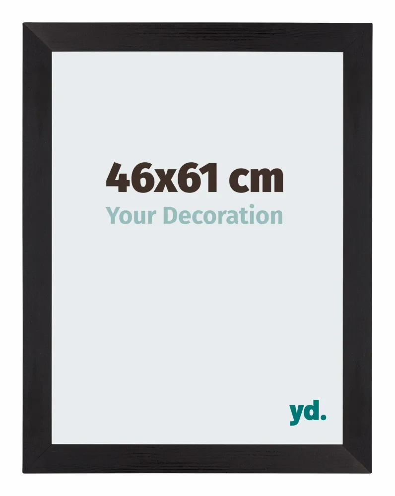 Bilderrahmen 46x61 cm - Schwarz Gemasert - MDF - Mura