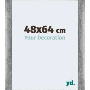 Bilderrahmen 48x64 cm - Grau Gewischt - MDF - Mura