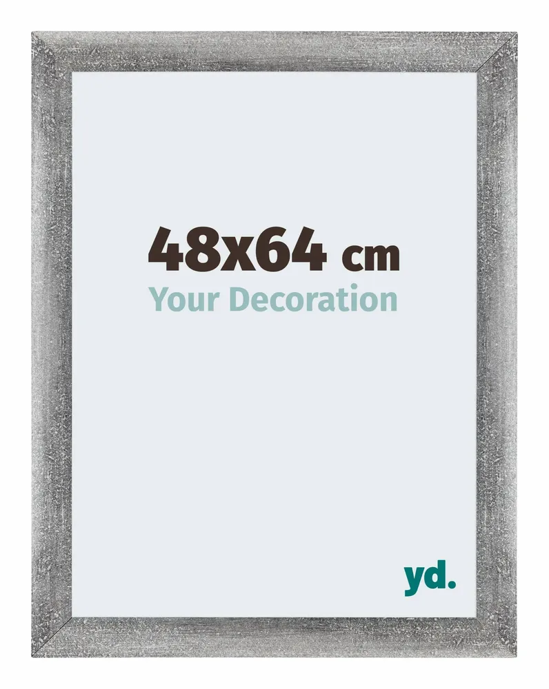 Bilderrahmen 48x64 cm - Grau Gewischt - MDF - Mura