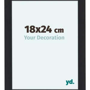 Bilderrahmen 48x64 cm - Schwarz Gemasert - MDF - Como