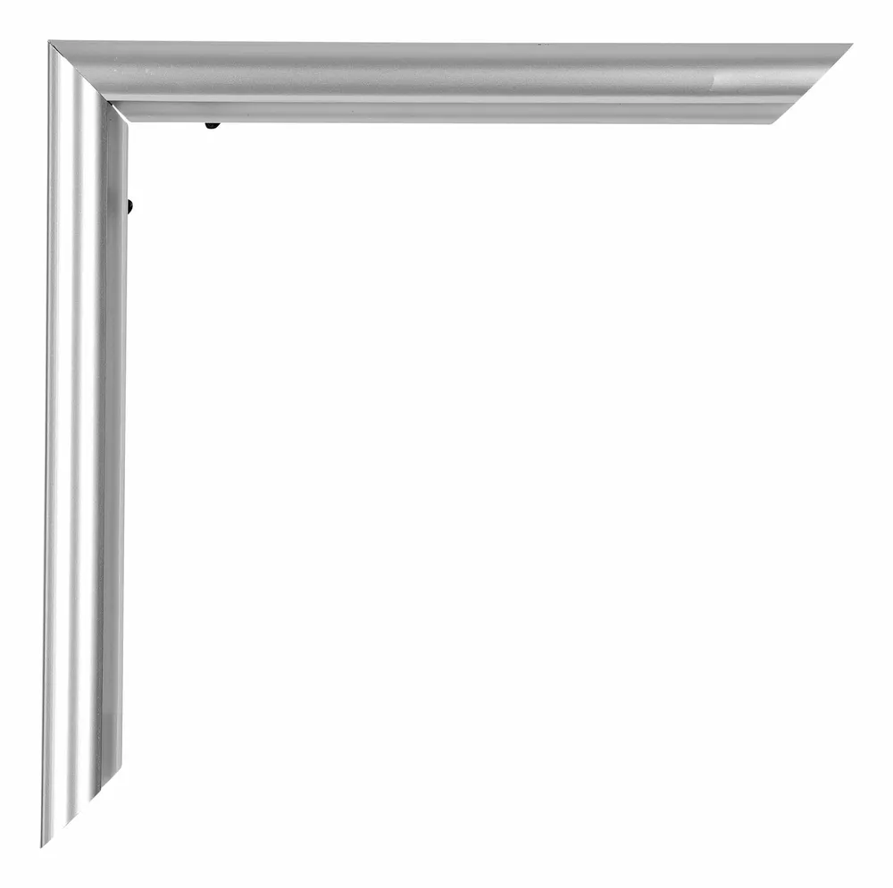 Bilderrahmen 48x64 cm - Silber - Kunststoff - Bordeaux