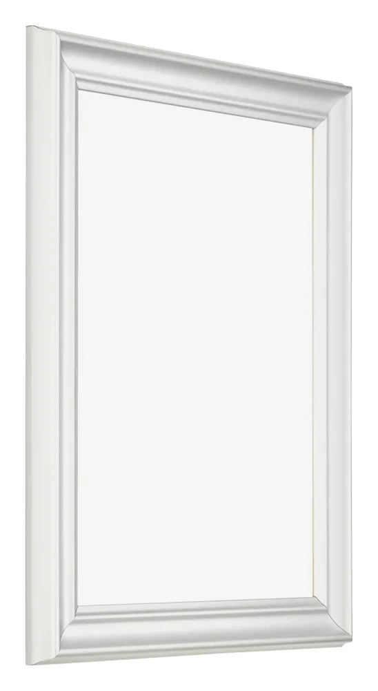 Bilderrahmen 48x64 cm - Weiß Gemasert - MDF - Lazio