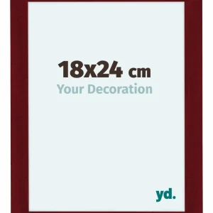 Bilderrahmen 48x64 cm - Weinrot Gewischt - MDF - Como