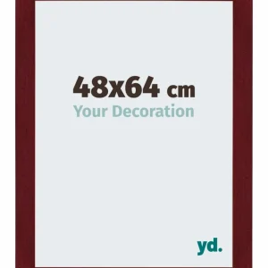 Bilderrahmen 48x64 cm - Weinrot Gewischt - MDF - Mura