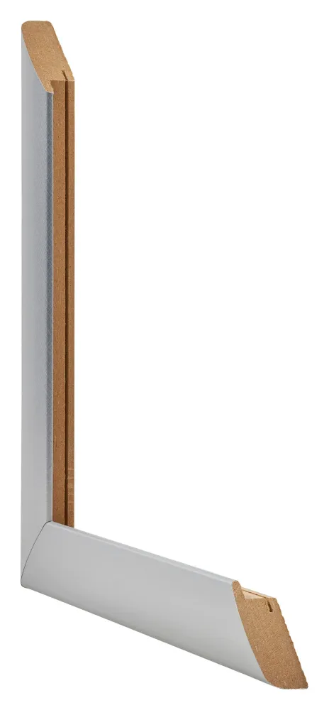 Bilderrahmen 48x67 cm - Aluminium - Gebürstet - MDF - Como