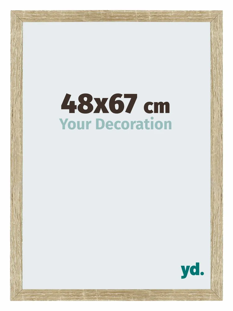 Bilderrahmen 48x67 cm - Sonoma Eiche - MDF - Mura