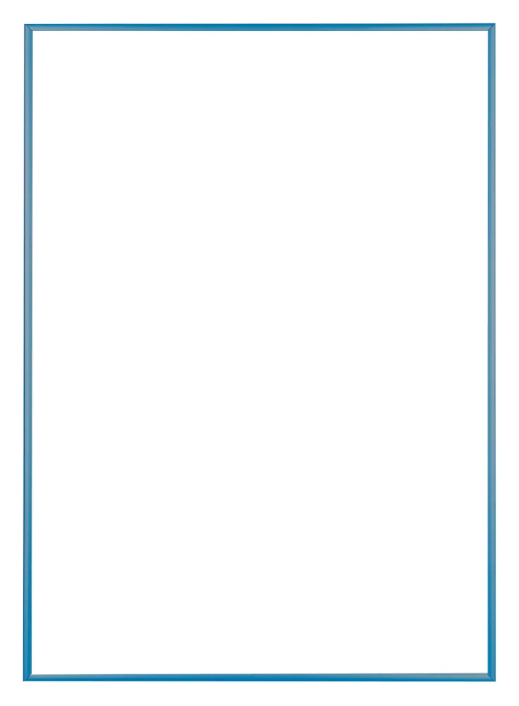 Bilderrahmen 48x67 cm - Stahl Blau - Aluminium - Kent
