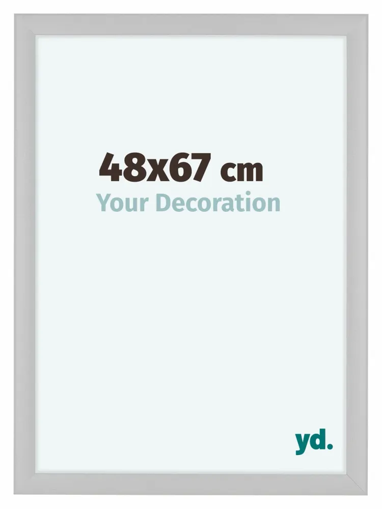 Bilderrahmen 48x67 cm - Weiß Matt - MDF - Como