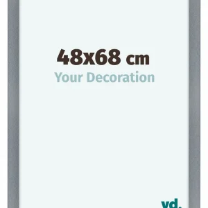 Bilderrahmen 48x68 cm - Aluminium - Gebürstet - MDF - Como
