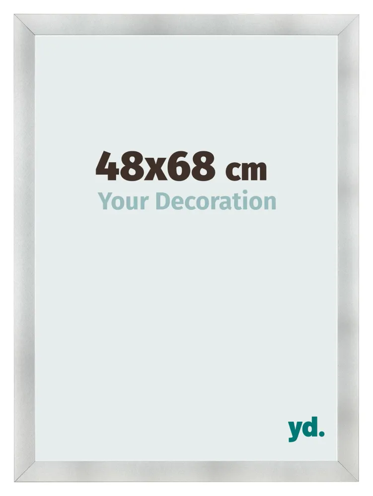 Bilderrahmen 48x68 cm - Aluminium Gebürstet - MDF - Pisa