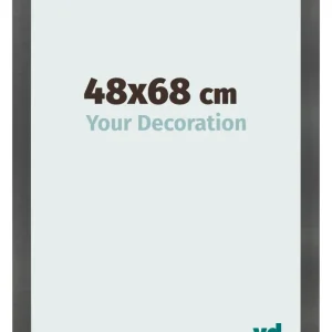 Bilderrahmen 48x68 cm - Schwarz Matt - MDF - Pisa
