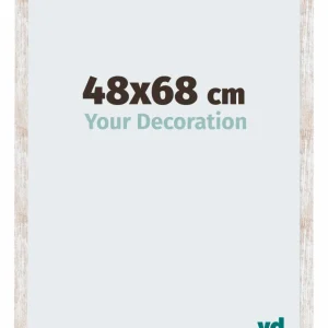 Bilderrahmen 48x68 cm - White Wash - MDF - Catania