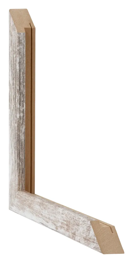 Bilderrahmen 48x68 cm - White Wash - MDF - Catania