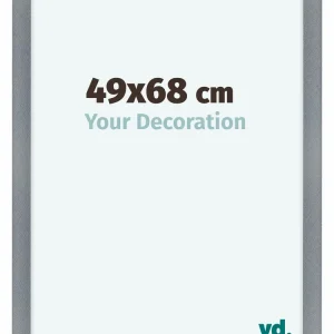 Bilderrahmen 49x68 cm - Aluminium - Gebürstet - MDF - Como