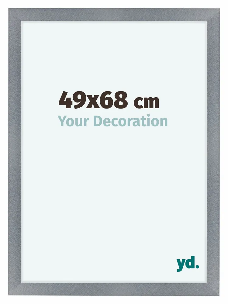 Bilderrahmen 49x68 cm - Aluminium - Gebürstet - MDF - Como