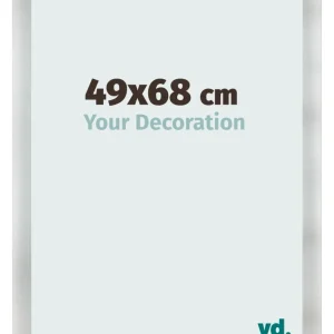 Bilderrahmen 49x68 cm - Aluminium Gebürstet - MDF - Pisa